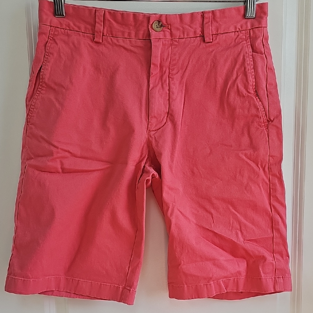 Vineyard Vines Coral Flat Front Men's Shorts